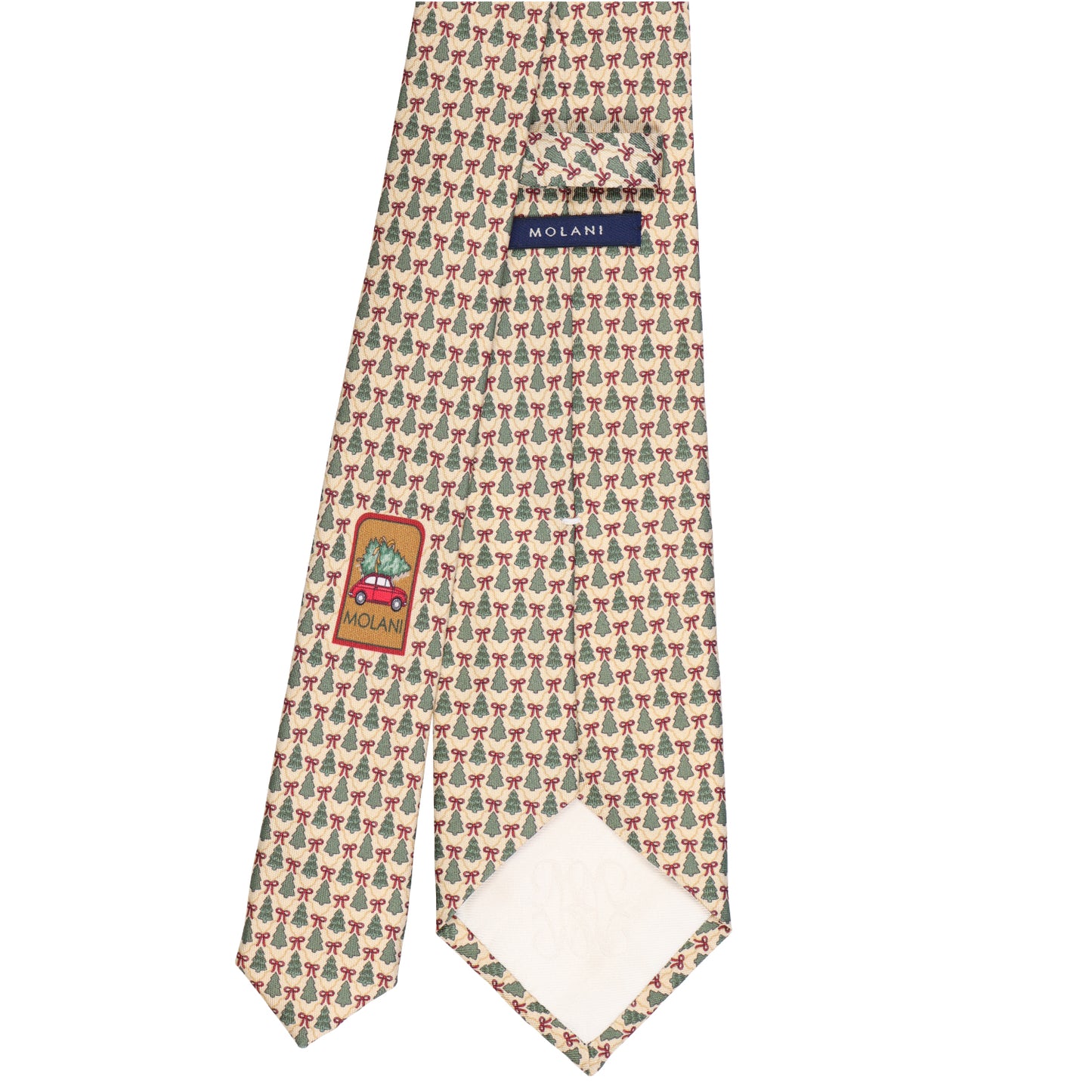 Krawatte - Albero di Natale - Weihnachtliche Eleganz - Crema