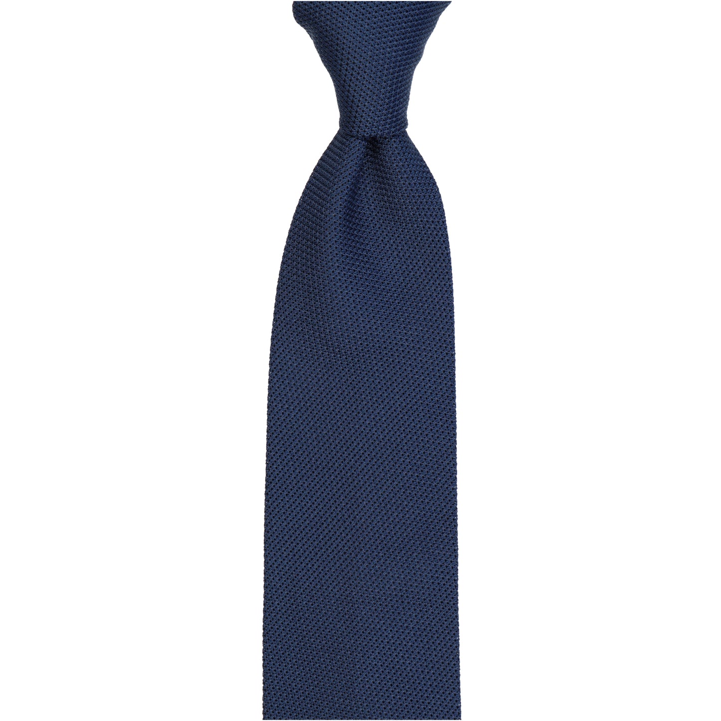 Krawatte - Grenadine uni fine -blu