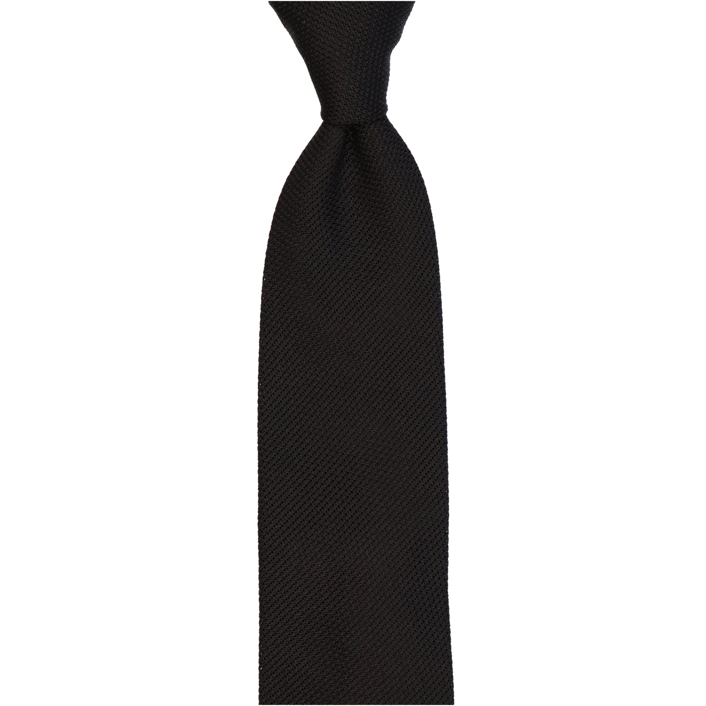 Krawatte - Grenadine uni fine – nero