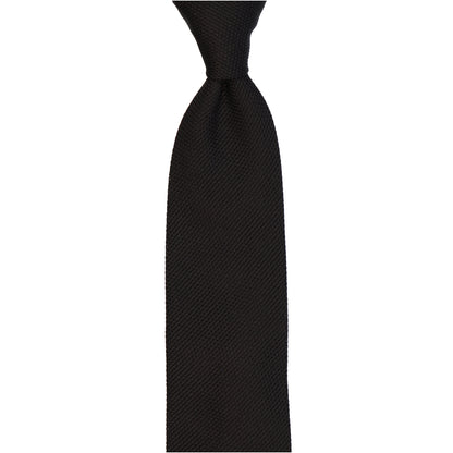 Krawatte - Grenadine uni fine – nero