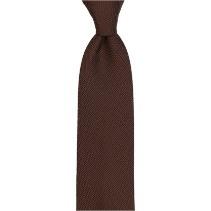 Krawatte - Grenadine ni fine – marrone