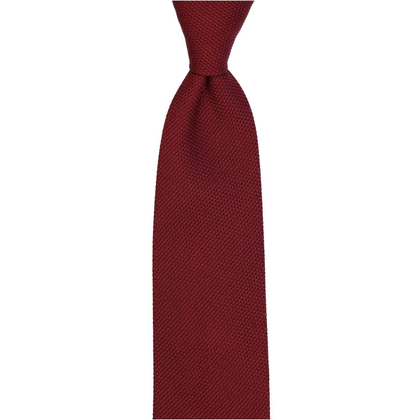 Krawatte - Grenadine uni fine – Bordeaux