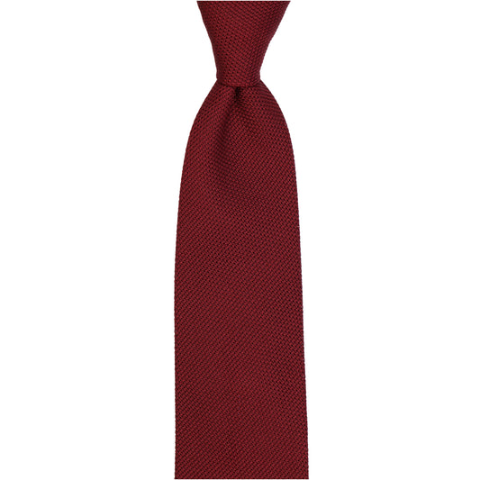Krawatte - Grenadine uni fine – Bordeaux