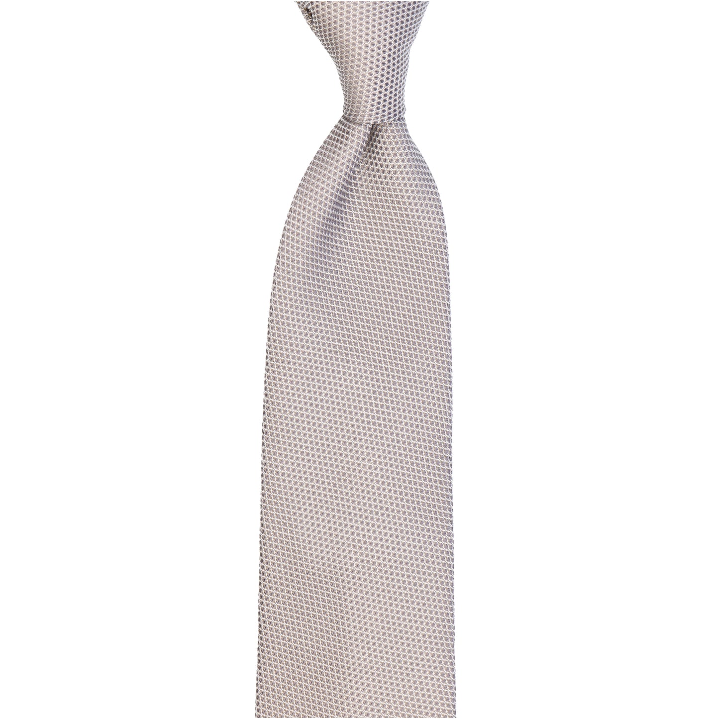 Krawatte - Grenadine Uni fine – Grigio argento