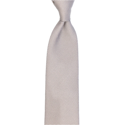 Krawatte - Grenadine Uni fine – Grigio argento
