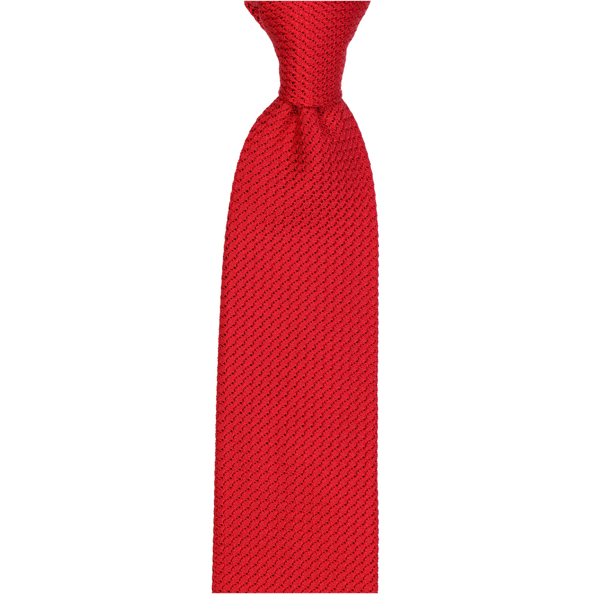 Krawatte - Grenadine uni fine – rosso