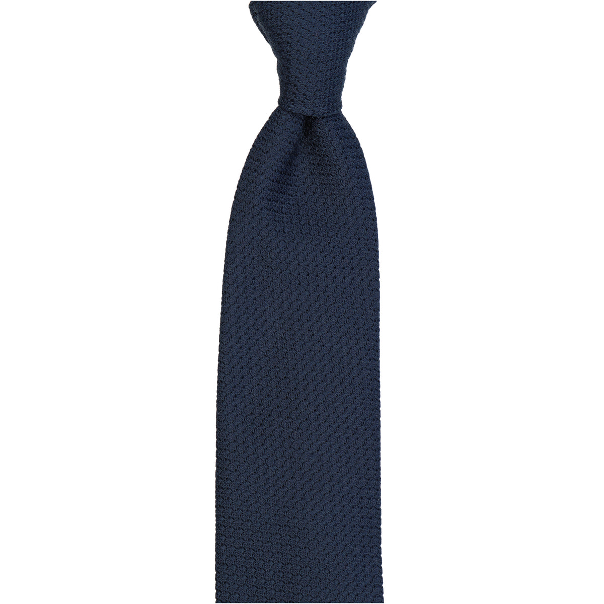 Krawatte - Grenadine uni fine – Blu scuro