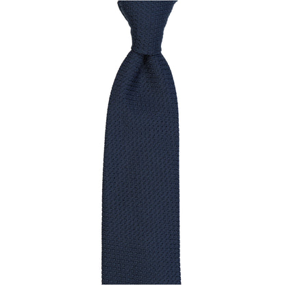 Krawatte - Grenadine uni fine – Blu scuro