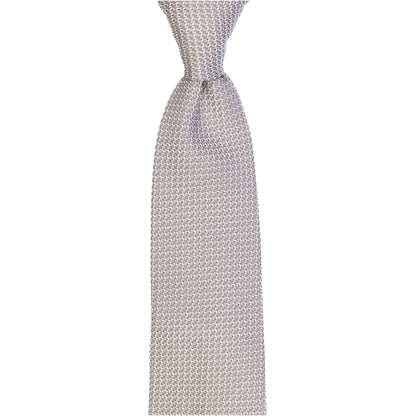 Krawatte - Grenadine uni grande – grigio argento