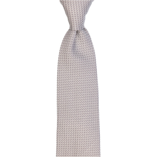 Krawatte - Grenadine uni grande – grigio argento