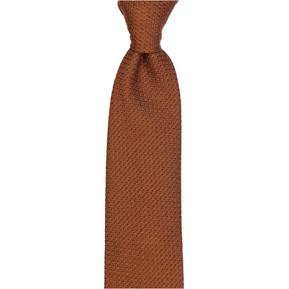 Krawatte - Grenadine Uni grande – marrone toscano