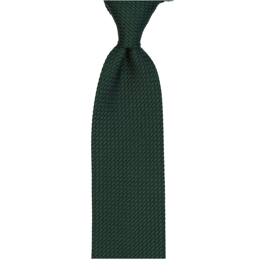 Krawatte - Grenadine Uni grande - Verde abete