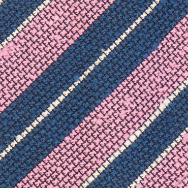 Krawatte - Grenadine riga – lavenda & blu navy