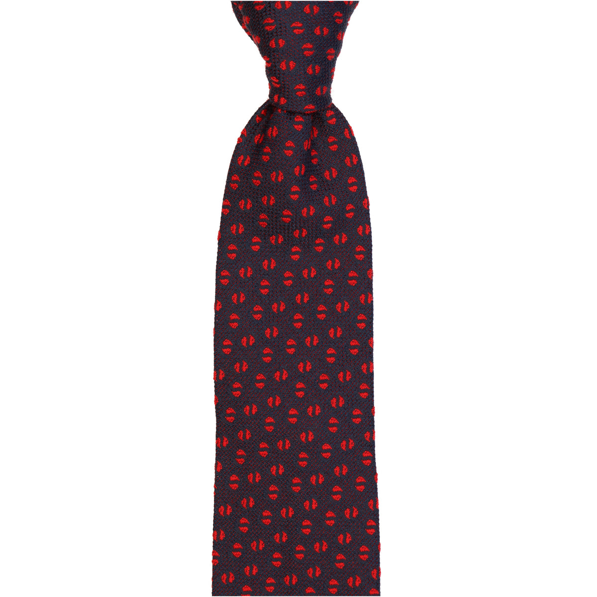 Krawatte - Grenadine solare - rosso & blu