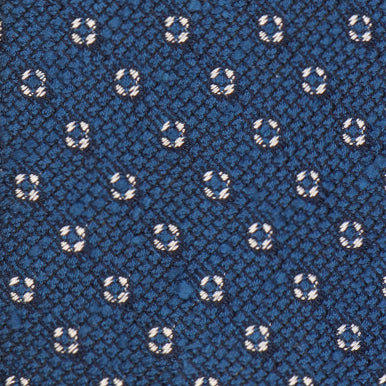 Grenadine stelle di seta - stelle blu