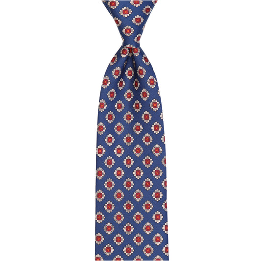 Symmetrisches Blütenmotiv maison Fiore -Blu inchiostro