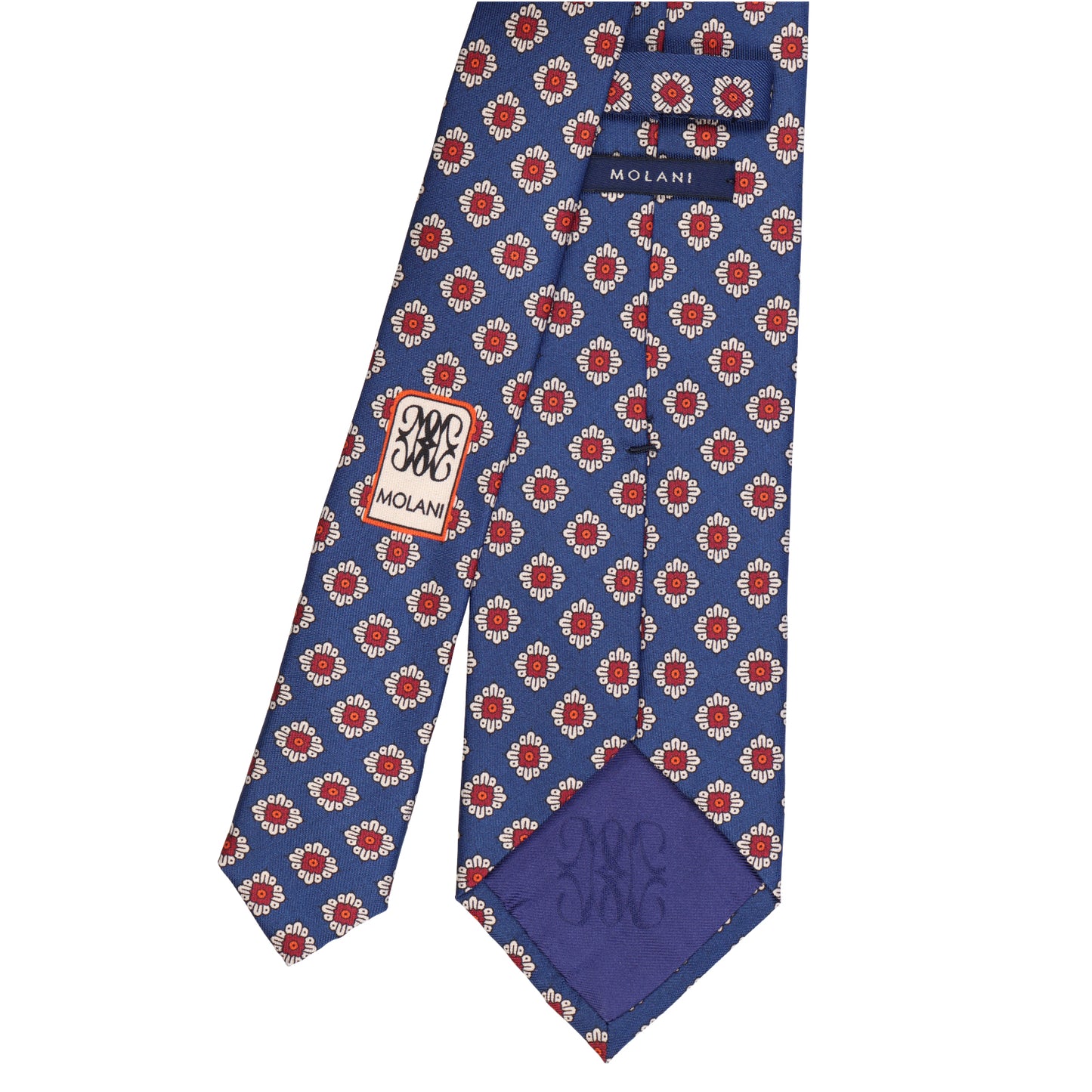 Symmetrisches Blütenmotiv maison Fiore -Blu inchiostro