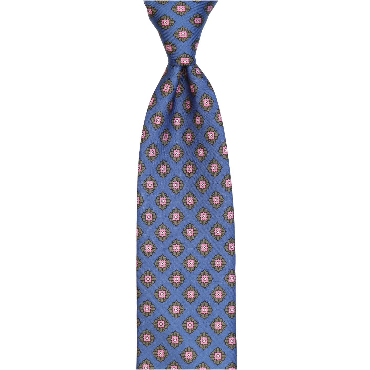 Symmetrisches Blütenmotiv maison fiore - azzurro lavanda