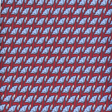 Ginko Motiv The Kyoto Pattern -  Bordeaux & azzurro