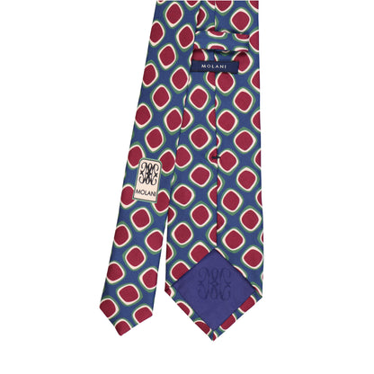 Quadro di seta - die Kunst präziser Eleganz -Blu reale con bordeaux