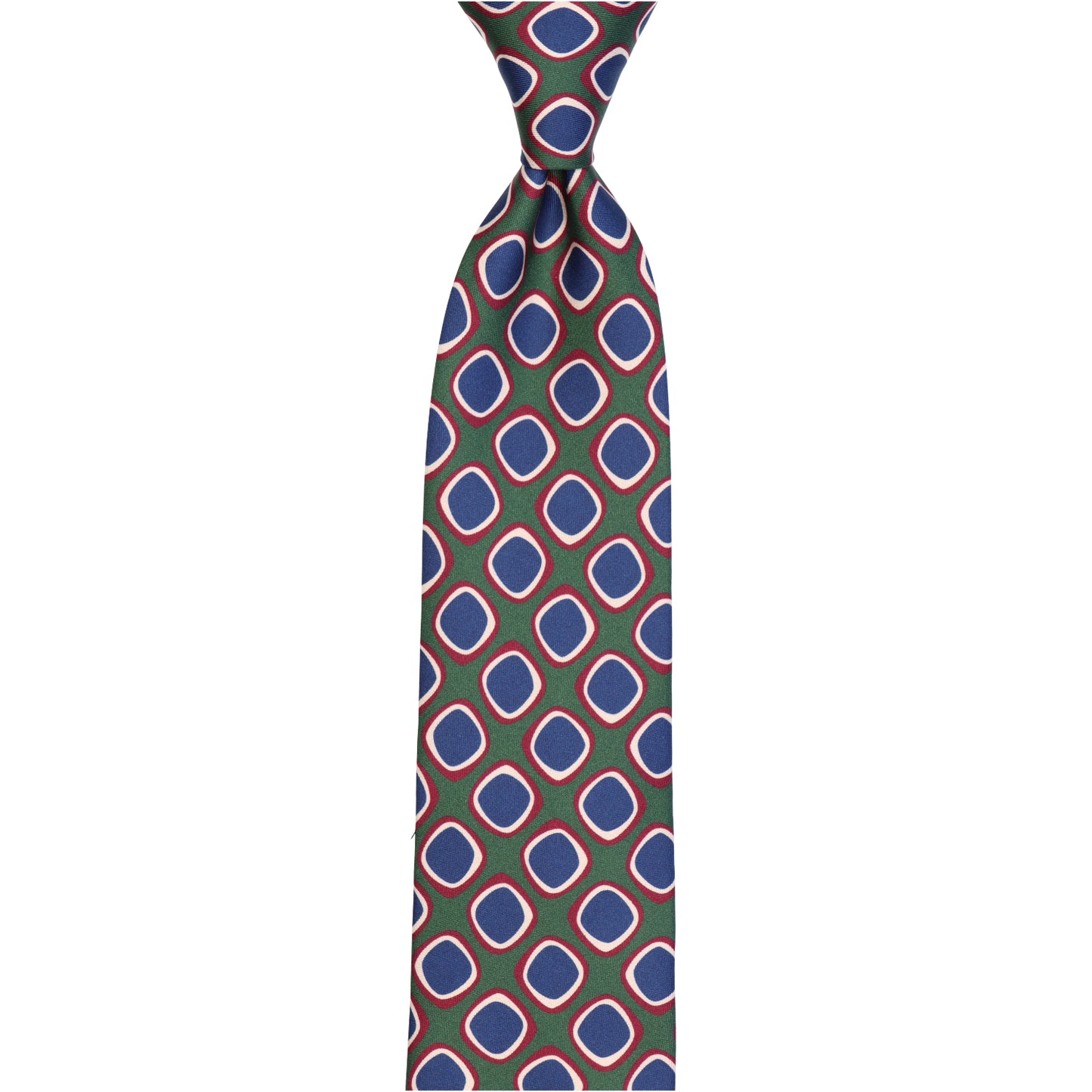 Krawatte - Quadro di seta – die Kunst präziser Eleganz - Verde salvia & blu