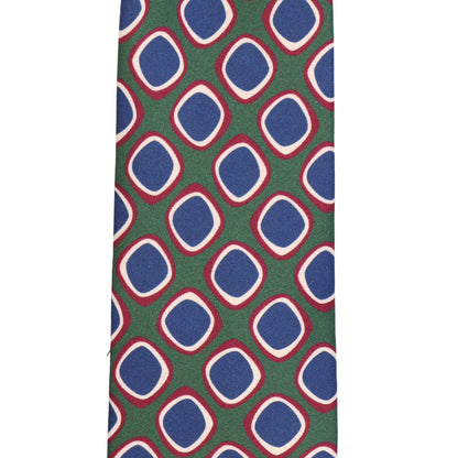 Krawatte - Quadro di seta – die Kunst präziser Eleganz - Verde salvia & blu