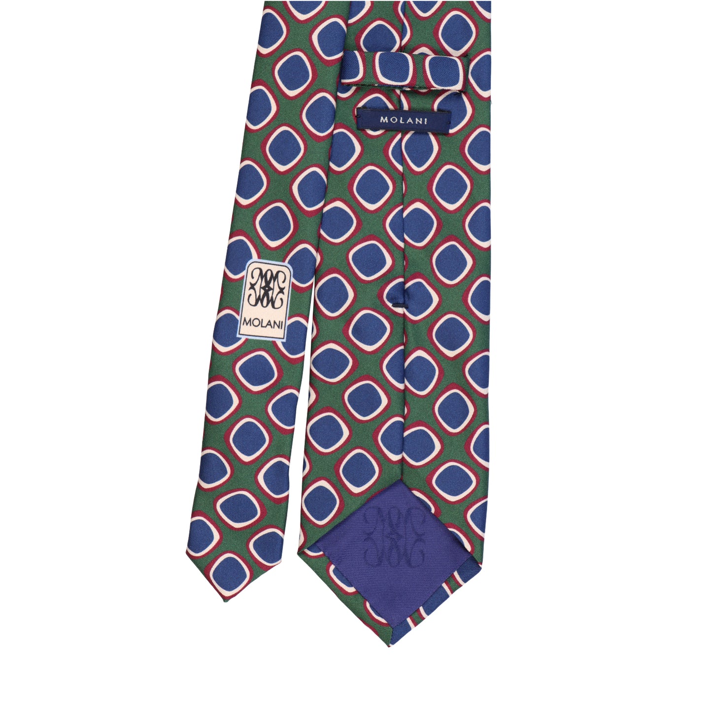 Krawatte - Quadro di seta – die Kunst präziser Eleganz - Verde salvia & blu