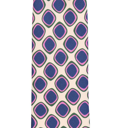 Krawatte - Quadro di seta – die Kunst präziser Eleganz - Crema con viola