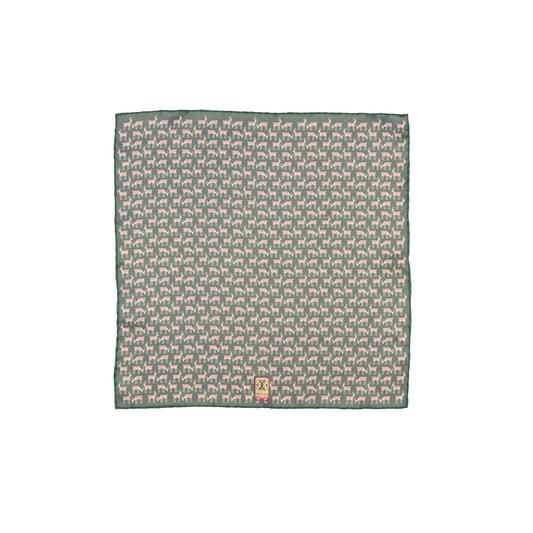 Pochette - Renna – Festliche Eleganz mit Rentier-Charme - Verde abete