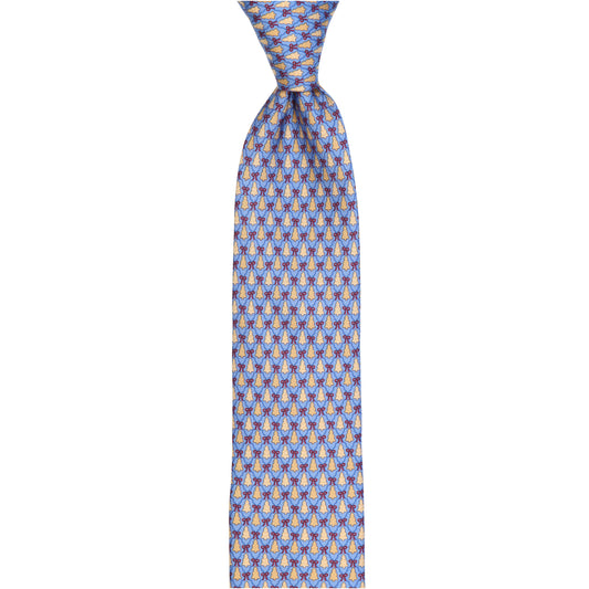 Krawatte - Albero di Natale -  Weihnachtliche Eleganz - Azzurro