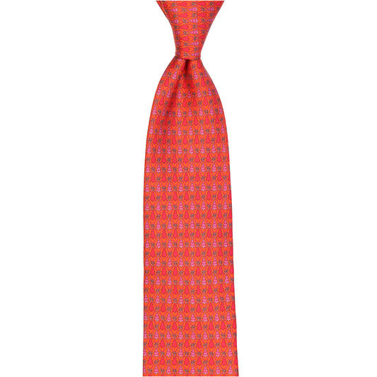 Krawatte - Albero di Natale -  Weihnachtliche Eleganz - Corallo